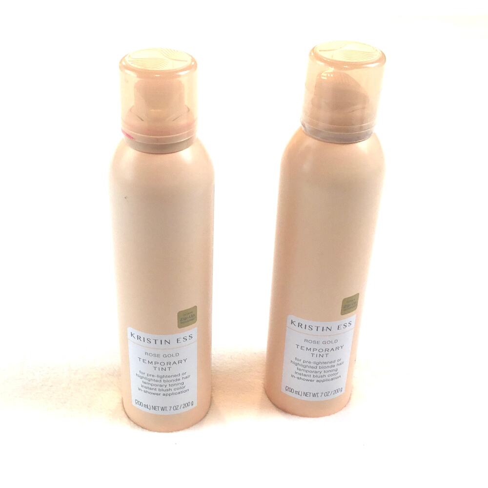 2 Pack Kristin ESS Temporary Tint Hair Care Treatment Rose Gold 7 oz Brand NEW